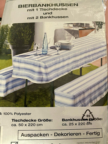 Bierbankhussen set tischdecke - bierbankhussen, set: