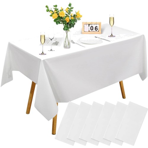 Weiße tischdecke 6er - tischdecke, für